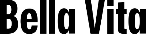 Vorschau des Bootsnamens "Bella Vita" als Schriftzug für "Bootsbeschriftung Fett 25"