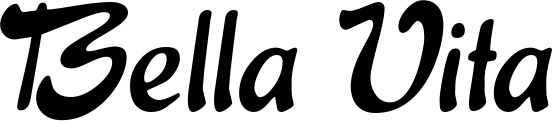 Vorschau des Bootsnamens "Bella Vita" als Schriftzug für "Bootsbeschriftung Klassisch 15"