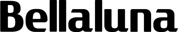 Vorschau des Bootsnamens "Bellaluna" als Schriftzug für "Bootsbeschriftung Fett 22"