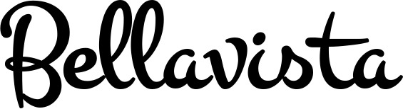 Vorschau des Bootsnamens "Bellavista" als Schriftzug für "Bootsbeschriftung Klassisch 81"