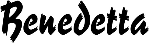 Vorschau des Bootsnamens "Benedetta" als Schriftzug für "Bootsbeschriftung Neu 10"