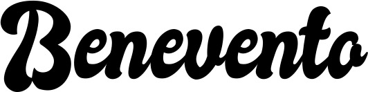 Vorschau des Bootsnamens "Benevento" als Schriftzug für "Bootsbeschriftung Klassisch 41"