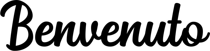 Vorschau des Bootsnamens "Benvenuto" als Schriftzug für "Bootsbeschriftung Klassisch 43"