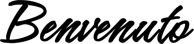 Vorschau des Bootsnamens "Benvenuto" als Schriftzug für "Bootsbeschriftung Klassisch 71"