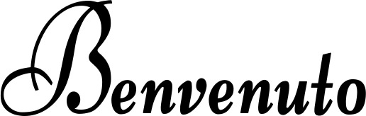 Vorschau des Bootsnamens "Benvenuto" als Schriftzug für "Bootsbeschriftung Klassisch 76"