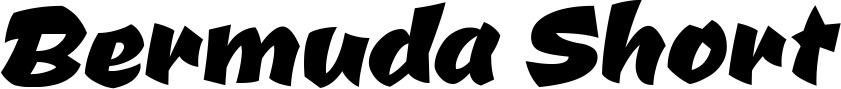 Vorschau des Bootsnamens "Bermuda Short" als Schriftzug für "Bootsbeschriftung Neu 39"