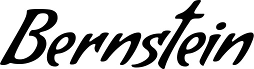 Vorschau des Bootsnamens "Bernstein" als Schriftzug für "Bootsbeschriftung Klassisch 57"