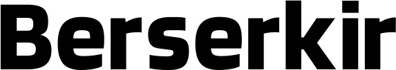 Vorschau des Bootsnamens "Berserkir" als Schriftzug für "Bootsbeschriftung Fett 11"