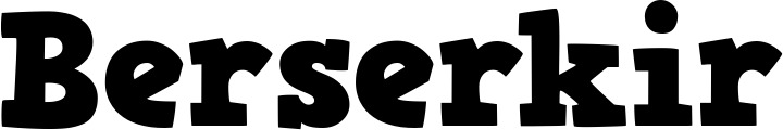 Vorschau des Bootsnamens "Berserkir" als Schriftzug für "Bootsbeschriftung Fett 03"