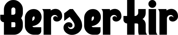Vorschau des Bootsnamens "Berserkir" als Schriftzug für "Bootsbeschriftung Neu 32"