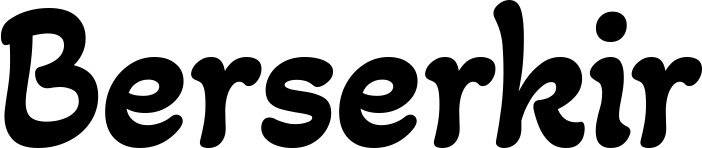 Vorschau des Bootsnamens "Berserkir" als Schriftzug für "Bootsbeschriftung Klassisch 103"
