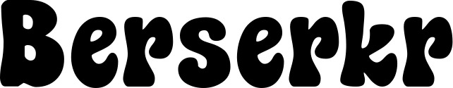 Vorschau des Bootsnamens "Berserkr" als Schriftzug für "Bootsbeschriftung Klassisch 16"