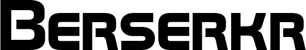 Vorschau des Bootsnamens "Berserkr" als Schriftzug für "Bootsbeschriftung Neu 16"