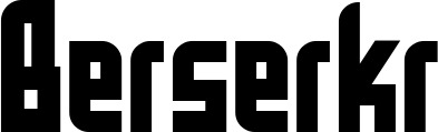 Vorschau des Bootsnamens "Berserkr" als Schriftzug für "Bootsbeschriftung Neu 27"