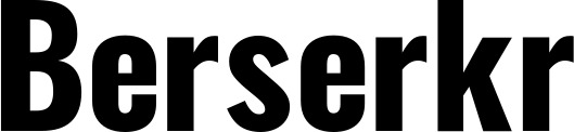 Vorschau des Bootsnamens "Berserkr" als Schriftzug für "Bootsbeschriftung Fett 29"