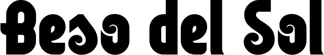 Vorschau des Bootsnamens "Beso del Sol" als Schriftzug für "Bootsbeschriftung Neu 32"