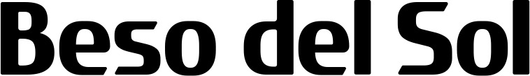 Vorschau des Bootsnamens "Beso del Sol" als Schriftzug für "Bootsbeschriftung Fett 22"