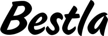 Vorschau des Bootsnamens "Bestla" als Schriftzug für "Bootsbeschriftung Klassisch 19"