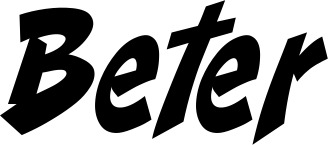 Vorschau des Bootsnamens "Beter" als Schriftzug für "Bootsbeschriftung Klassisch 31"