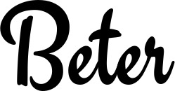 Vorschau des Bootsnamens "Beter" als Schriftzug für "Bootsbeschriftung Klassisch 63"