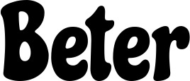 Vorschau des Bootsnamens "Beter" als Schriftzug für "Bootsbeschriftung Neu 41"
