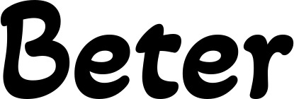 Vorschau des Bootsnamens "Beter" als Schriftzug für "Bootsbeschriftung Klassisch 103"