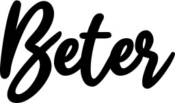 Vorschau des Bootsnamens "Beter" als Schriftzug für "Bootsbeschriftung Klassisch 74"