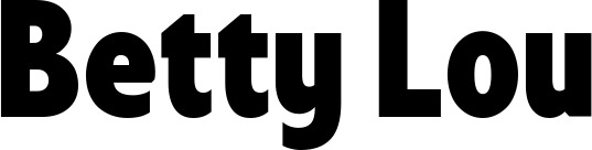Vorschau des Bootsnamens "Betty Lou" als Schriftzug für "Bootsbeschriftung Fett 24"