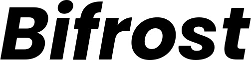Vorschau des Bootsnamens "Bifrost" als Schriftzug für "Bootsbeschriftung Kursiv 09"