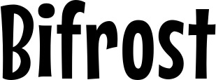 Vorschau des Bootsnamens "Bifrost" als Schriftzug für "Bootsbeschriftung Neu 57"