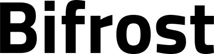 Vorschau des Bootsnamens "Bifrost" als Schriftzug für "Bootsbeschriftung Fett 38"