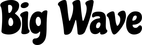 Vorschau des Bootsnamens "Big Wave" als Schriftzug für "Bootsbeschriftung Neu 41"