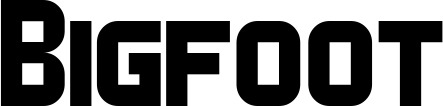Vorschau des Bootsnamens "Bigfoot" als Schriftzug für "Bootsbeschriftung Neu 34"