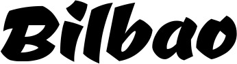 Vorschau des Bootsnamens "Bilbao" als Schriftzug für "Bootsbeschriftung Neu 39"