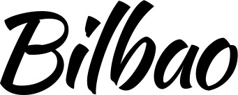 Vorschau des Bootsnamens "Bilbao" als Schriftzug für "Bootsbeschriftung Klassisch 73"