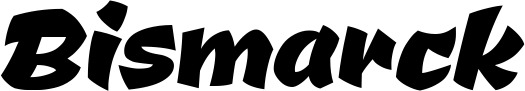 Vorschau des Bootsnamens "Bismarck" als Schriftzug für "Bootsbeschriftung Neu 39"
