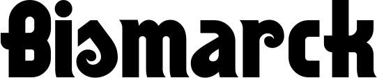 Vorschau des Bootsnamens "Bismarck" als Schriftzug für "Bootsbeschriftung Neu 32"