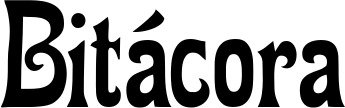 Vorschau des Bootsnamens "Bitácora" als Schriftzug für "Bootsbeschriftung Neu 44"