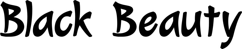 Vorschau des Bootsnamens "Black Beauty" als Schriftzug für "Bootsbeschriftung Klassisch 72"