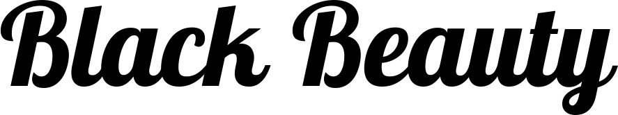 Vorschau des Bootsnamens "Black Beauty" als Schriftzug für "Bootsbeschriftung Neu 60"