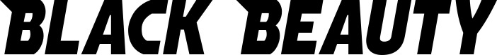 Vorschau des Bootsnamens "Black Beauty" als Schriftzug für "Bootsbeschriftung Neu 15"