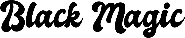 Vorschau des Bootsnamens "Black Magic" als Schriftzug für "Style Klassisch 41"