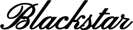 Bootsname 'Blackstar' angezeigt als 'Bootsbeschriftung Klassisch 107'