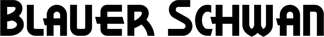Vorschau des Bootsnamens "Blauer Schwan" als Schriftzug für "Bootsbeschriftung Neu 26"