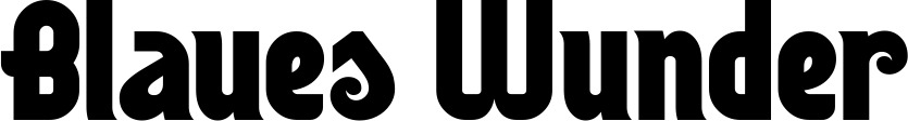 Vorschau des Bootsnamens "Blaues Wunder" als Schriftzug für "Bootsbeschriftung Neu 32"