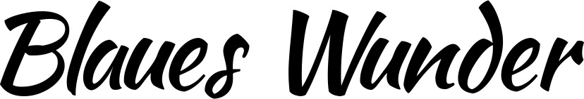 Vorschau des Bootsnamens "Blaues Wunder" als Schriftzug für "Bootsbeschriftung Klassisch 73"
