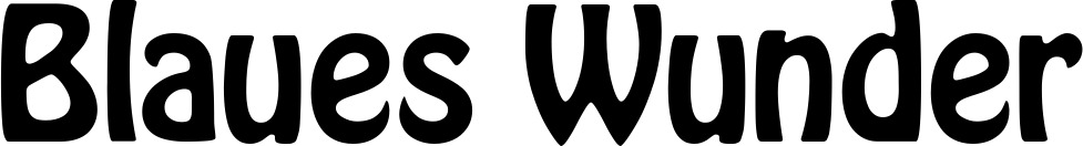 Vorschau des Bootsnamens "Blaues Wunder" als Schriftzug für "Bootsbeschriftung Fett 01"