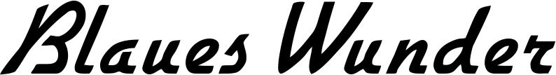 Vorschau des Bootsnamens "Blaues Wunder" als Schriftzug für "Bootsbeschriftung Klassisch 66"