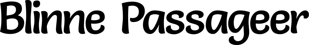 Vorschau des Bootsnamens "Blinne Passageer" als Schriftzug für "Bootsbeschriftung Klassisch 94"