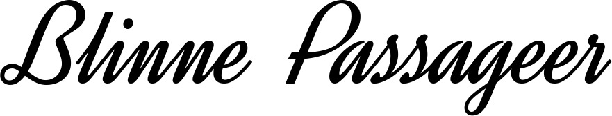 Vorschau des Bootsnamens "Blinne Passageer" als Schriftzug für "Bootsbeschriftung Klassisch 44"